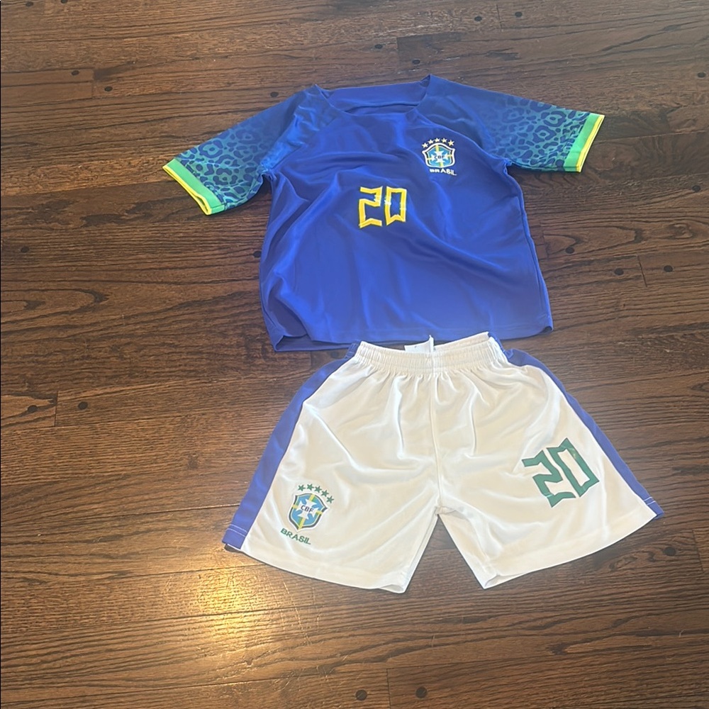 Vini jr Brazil jersey and shorts